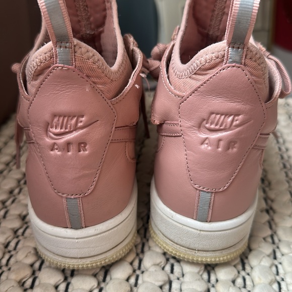 Pink High-Top Nike Air Force Sneakers - Picture 4 of 9